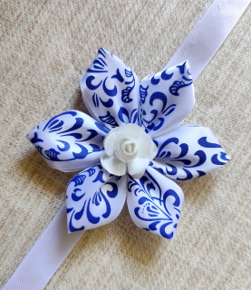 Náramok pre družičku Folk modrý